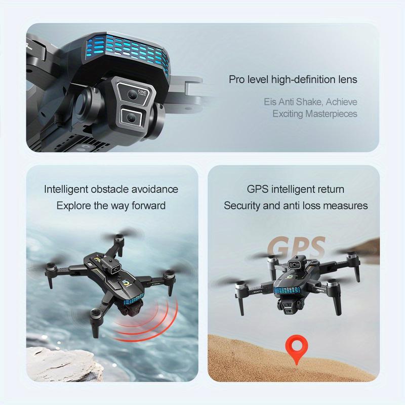 Latest Upgraded GPS Drone with 4K Camera, 3 Big Batteries, Motor Adopts Brushless Technology, Suitable for Adult Beginners, Intelligent Obstacle Avoidance, GPS Home, Can Be a Good Gift for Friends