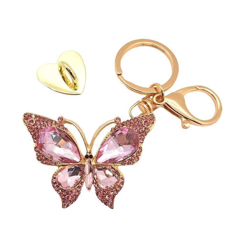 Brie the Butterfly Glitzy Drop Charm for Keys, Bags and Phones