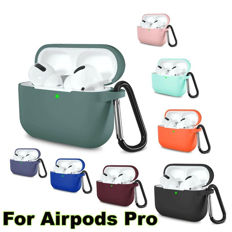 For Apple Airpods Pro 3 Case Silicone Shockproof Protective Cover With Keychain Accessories Portable