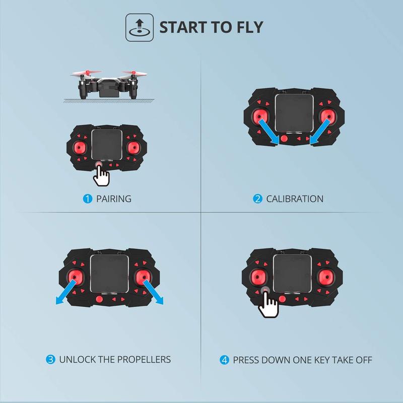 Holy Stone HS190 Foldable Mini Nano RC Drone as Gift Portable Pocket Quadcopter with Altitude Hold 3D Flips and Headless Mode Easy to Fly for Beginners Accessories Button Stick Cameras