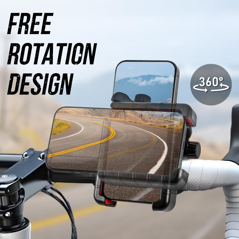 [Camera Friendly] Bike Phone Mount Holder |Adjustable Motorbike Phone Holder Smartphone Cellphone