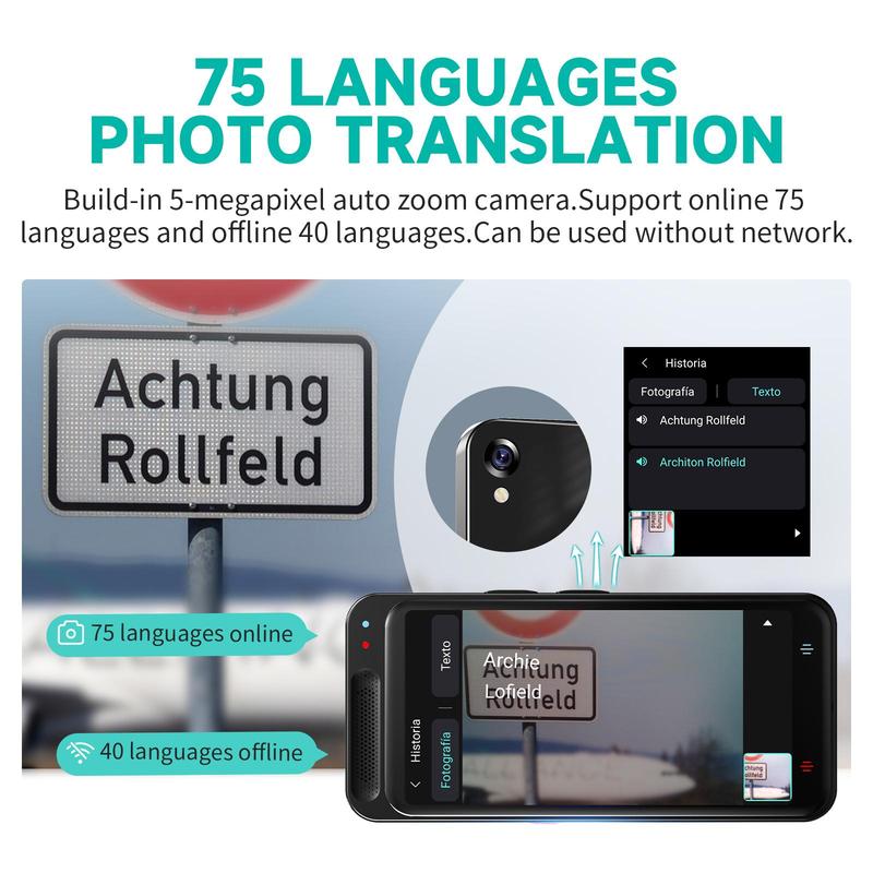 vormor Language Translator Device, Portable Translator Device with 138 Languages & 4.1