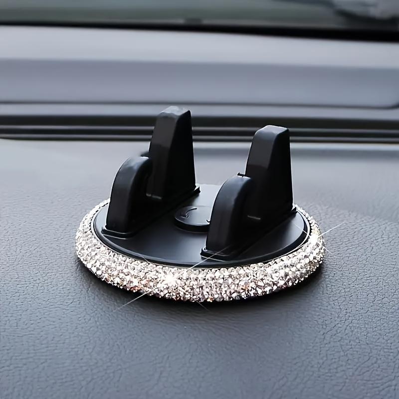 Rhinestone Decor Car Phone Holder, Car Dashboard Phone Holder, Universal Car Interior Accessories for Women & Girls