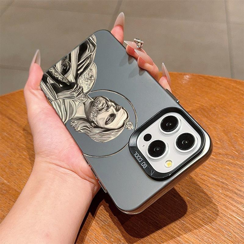 Creative Jesus Pattern Phone Case, Anti-drop Phone Protector Cover, Fashion Phone Accessories Compatible with iPhone 7 11 12 13 14 15 Series