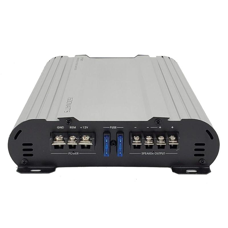 P1601 Monoblock Amplifier: Class AB MOSFET Powerhouse with Remote Subwoofer Control - 1600W Max Power with 800W RMS