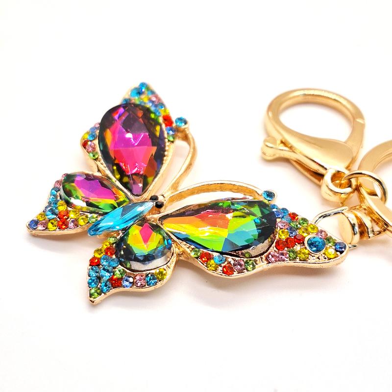 Brie the Butterfly Glitzy Drop Charm for Keys, Bags and Phones