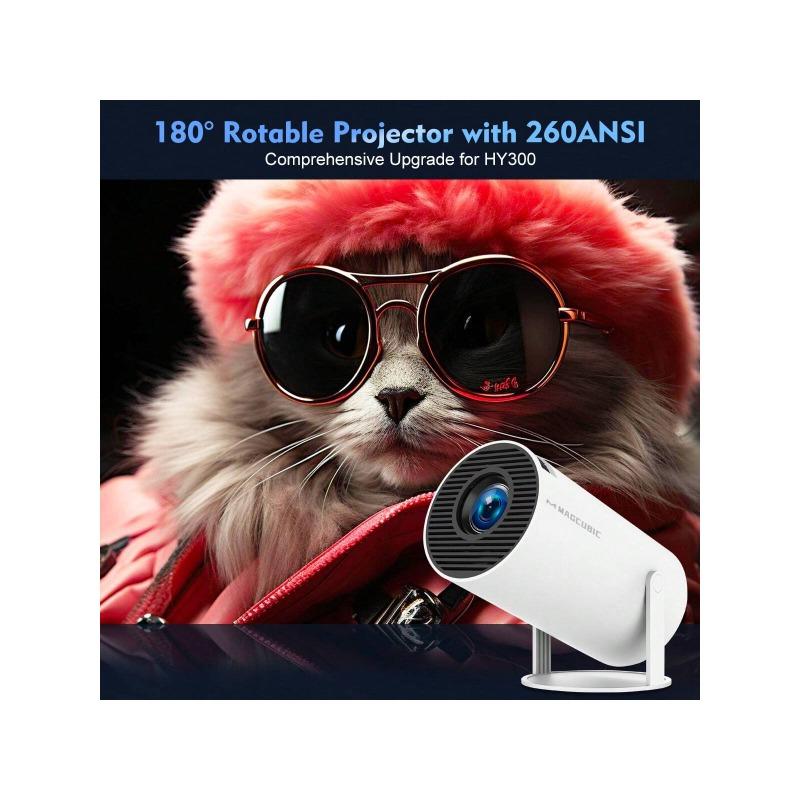 Magcubic Android 11 Wifi6 260ANSI Projector AllwinnerH713 1280*720P 4K180° Flexible BT5.0 Home Cinema Outdoor Portable Projetor android tv video projector projector projector  tiktok Audio Screen