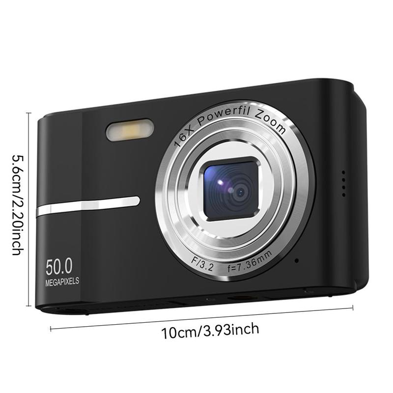 Auto Focus Digital Portable Compact Camera, Compact FHD 1080P Pocket Camera, Point and Shoot Camera with 16X Zoom, Small Camera for Outdoor Sports, Travel, Daily Use, Mini Camera