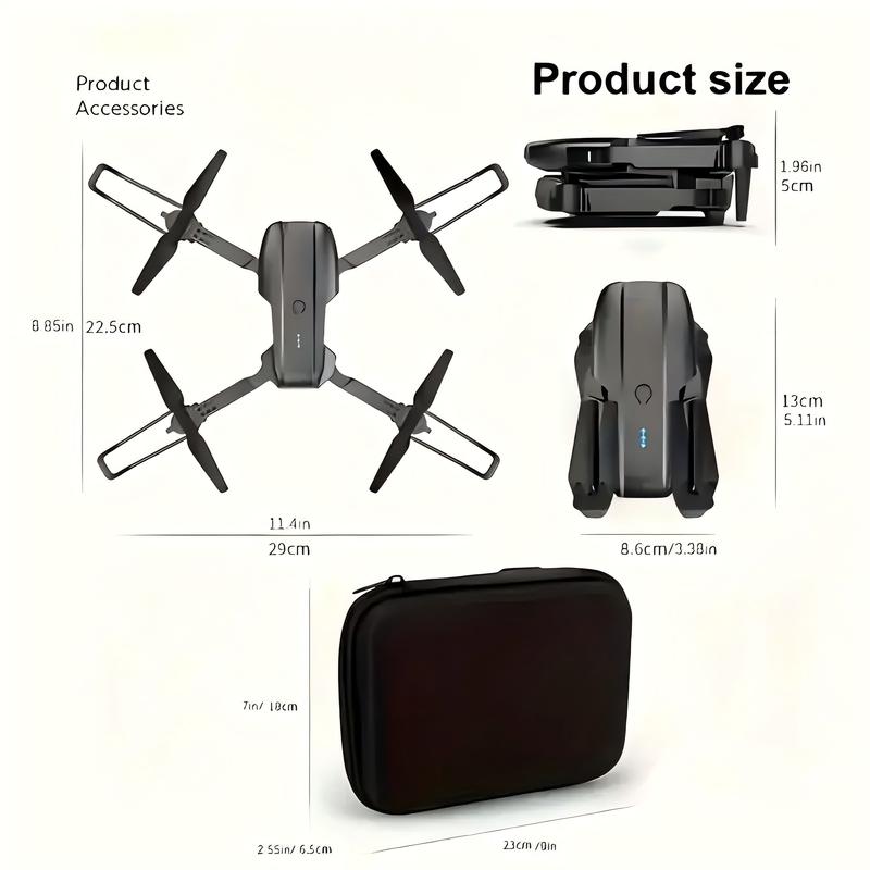 2 Batteries E99 K3 Professional Dual Camera Drone, Remote-controlled Airplane, Remote Control, Altitude Maintenance, Lithium Polymer Battery, Ideal Holiday Gift For Halloween And Christmas