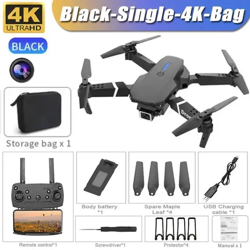 2024 E88Pro RC Drone 4K Professinal With 1080P Wide Angle HD Camera Foldable Helicopter WIFI FPV Height Hold Gift Toy Folding