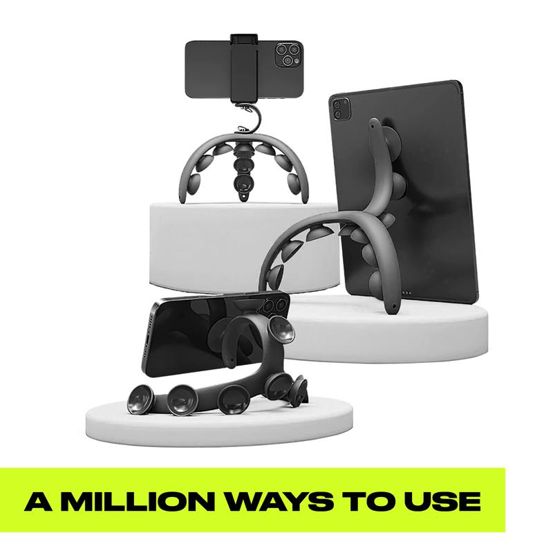 Buy One Get One FREE: Tenikle PRO Flexible Phone Mount & Tripod with Crazy Suction