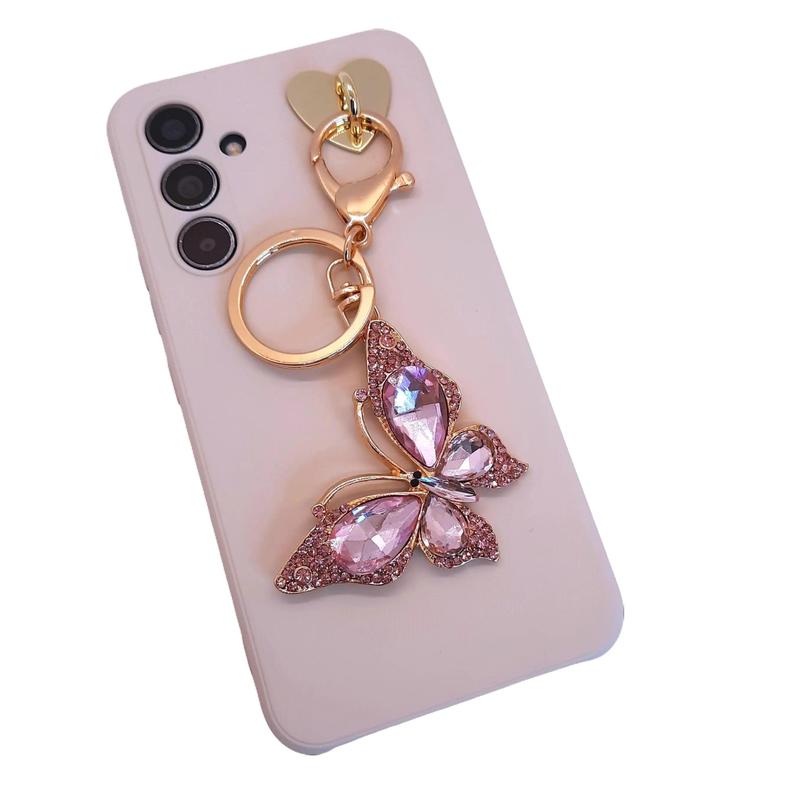 Brie the Butterfly Glitzy Drop Charm for Keys, Bags and Phones