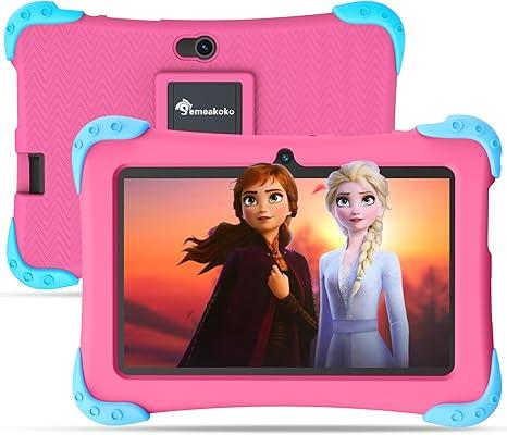 Kids Tablet 7 inch Android 12 Toddler Tablet Childrens Tablet for Kids 2-13 Quad-Core 2+32GB WiFi Bluetooth Dual Camera Parental Control with Drop-Proof Toddler Tablet Case