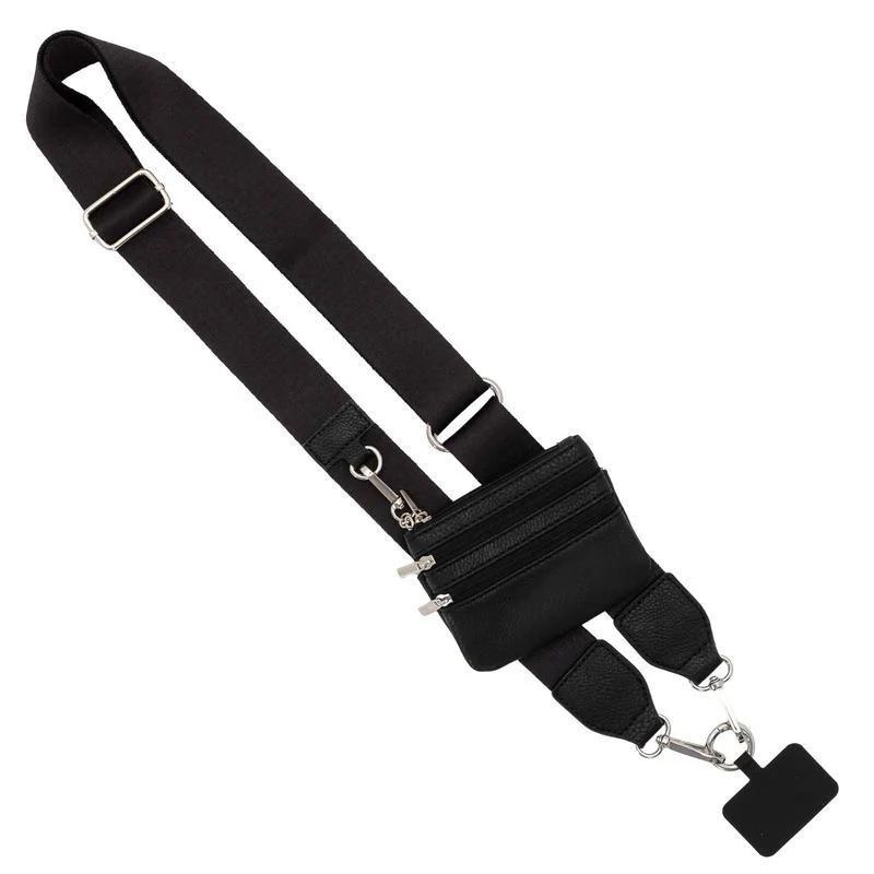 Smartphone Lanyard with Zippered Pouch, Smartphone Strap with Wallet Crossbody, Fashionable Phone Lanyard Crossbody for Women & Men, Phone Accessories, Smartphone Lanyard, Cellphone Accessories