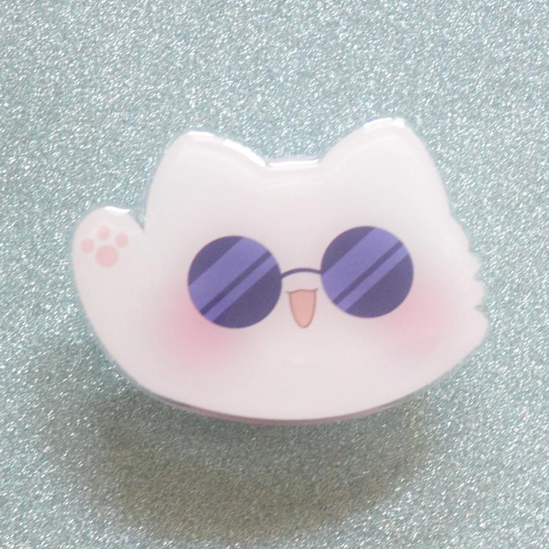 Gojo Cat Phone Grip | Kawaii Acrylic Phone Grip