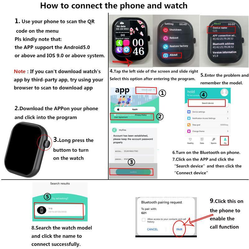 Smart Pop Watch with Wireless Calling Dial, Multiple Sport Mode, Calling Reminder and Rejection, Sms Reminder, Custom Wallpaper, Smart & Wearable Devices for iPhone Andriod