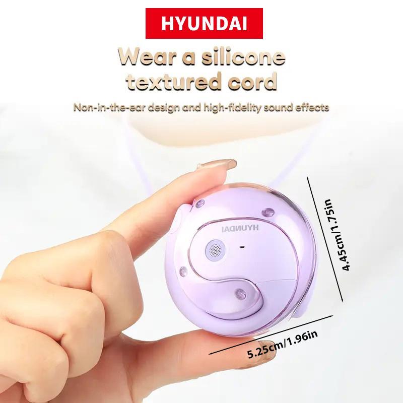 HYUND HY-T26 AI Wireless Hanging Ear Earphone, Waterproof Long Battery Life Clip-on Headset, HIFI Sound Bluetooth-compatible Headphones for Cellphones