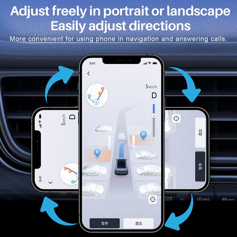 360° Rotatable Magnetic Car Phone Holder Mount, Electric Vacuum Adsorption, Magnetic Phone Stand, Smartphone Holder, Magnetic Suction for Car Windshield, Dashboard,Kitchen, Office, Universal Car Accessories