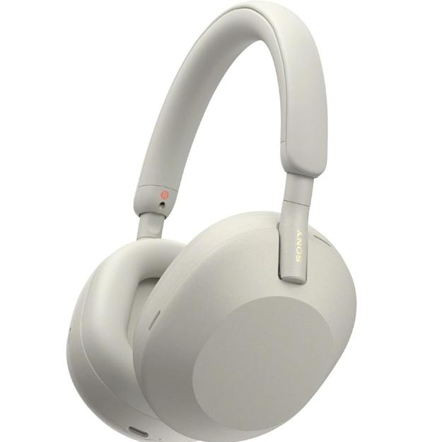 Sony WH-1000XM5 Wireless Noise Canceling Headphones with 4 Beamforming Microphones and 30-hour Battery Life, Silver