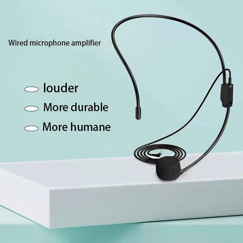 Head Mounted Wired Microphone, Gaming Mic, Portable Lightweight Microphone For Teaching & Speaking, Class Conference Meeting, Multi-functional Audio Microphone, Audio & Video