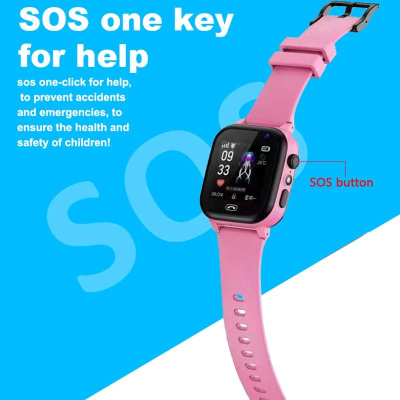 S1 Kids Smart Watch 2G SOS Call Phone Watch Antil-lost Baby LBS Location Tracker Child Smartwatch for Birthday Gifts