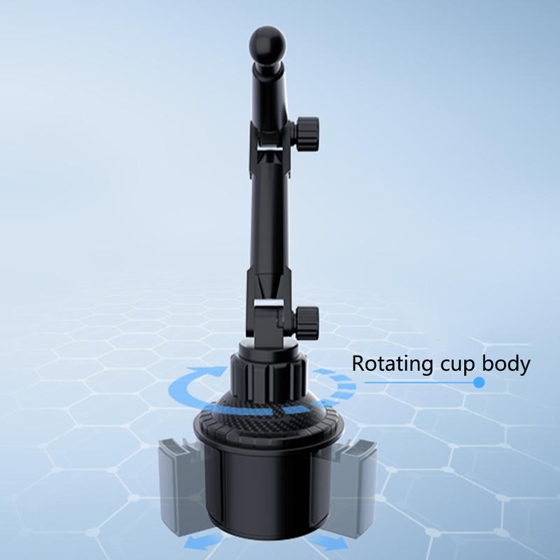 Universal Car Mount Car Cup Holder Phone Stand with Adjustable Base for iPhone Samsung, 4.7- 10.9