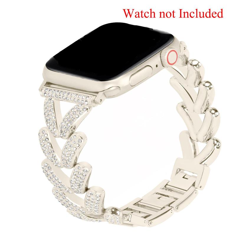 V-shaped Design Watch Band (Band Only), Fashionable Watch Band for Women, Wearable Accessories Compatible with iWatch Series 10 9 8 7 6 5 4 3 2 1 SE