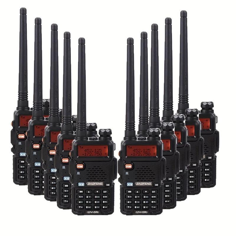 Baofeng UV-5R Dual Band Two Way Ham Radio Transceiver, 1 Count Long Range Portable Handheld Walkie Talkie, Walkie Talkie Radio