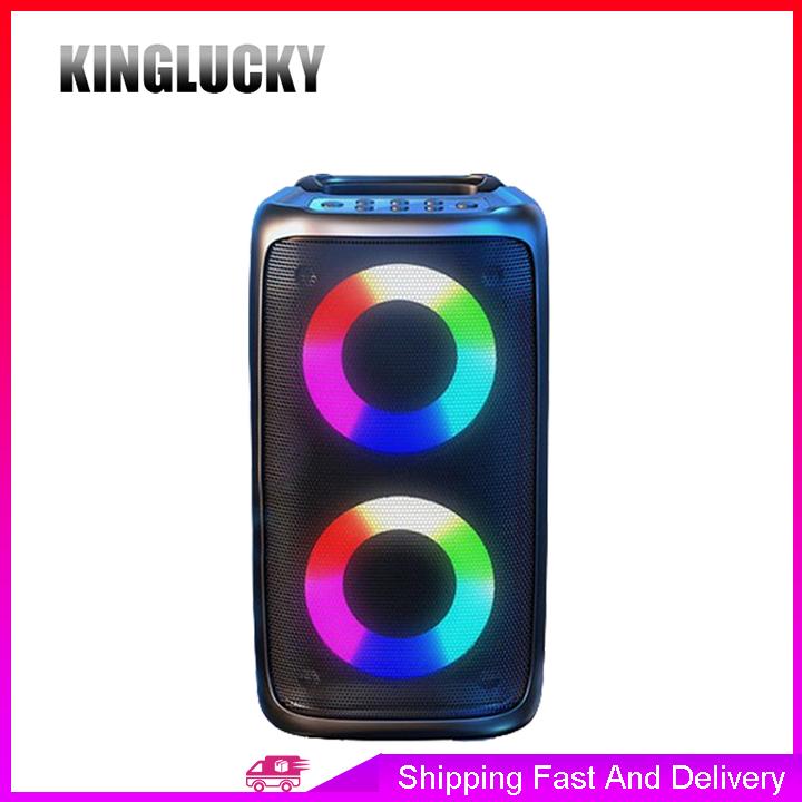 Wireless LED Light Speaker With Subwoofer, Large Boombox Speaker, Stereo Speaker, Subwoofer, Outdoor Speaker, Party Disco Light, Wireless BT5.3