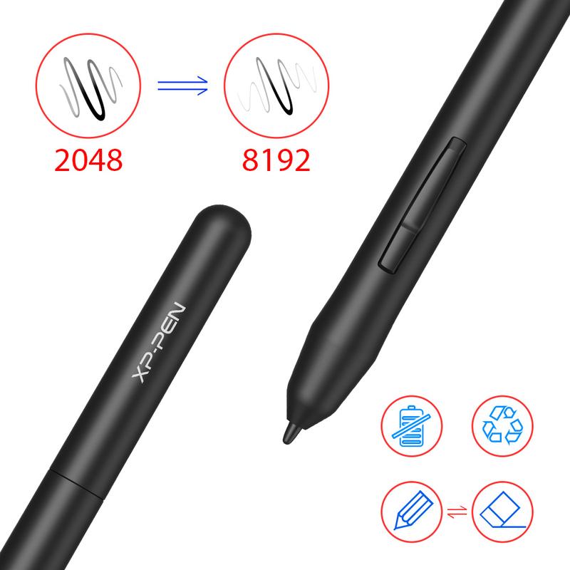 XP-PEN G430S Graphic Tablet Battery-free Stylus 8192 Pressure Drawing Tablet Chromebook Supported Devices Writing drawing  tablet