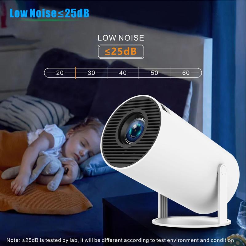 Portable Projector, Android WiFi Bluetooth-compatible Projector, Home Theater Projector, Movie Projector, Mini Projector for Home Office