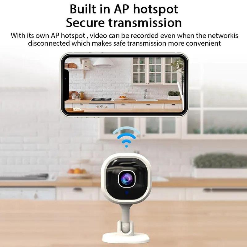 HD Smart Home Monitoring WiFi Camera, Mobile Phone Remote Monitoring with Infrared Night Vision, Security Cameras for Home, USB Powered Voice Intercom Wireless Camera for Indoor (TF Card Not Included)