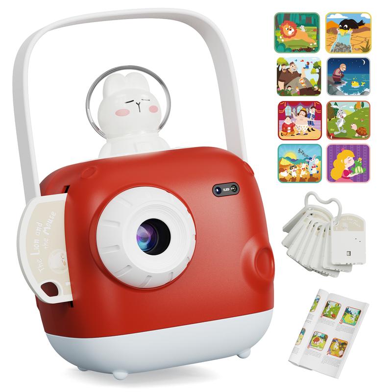 KOKODI Toy Projector Story Dream Machine with Bluetooth Speaker and Star Night Light, Projector for Bedtime and Storytime, Infrared Eye Protection, Interactive Story Projector with Reading Books, Christmas and Birthday Gift