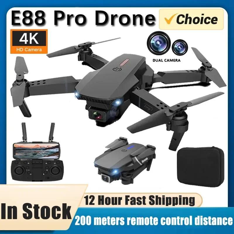 2024 E88Pro RC Drone 4K Professinal With 1080P Wide Angle HD Camera Foldable Helicopter WIFI FPV Height Hold Gift Toy Folding