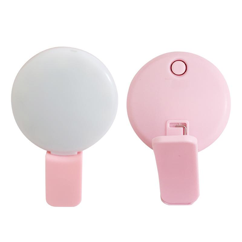 1 Count Clip On Selfie Ring Light MiniSelfie FillLight, Ring Light for MobilePhone or Laptop