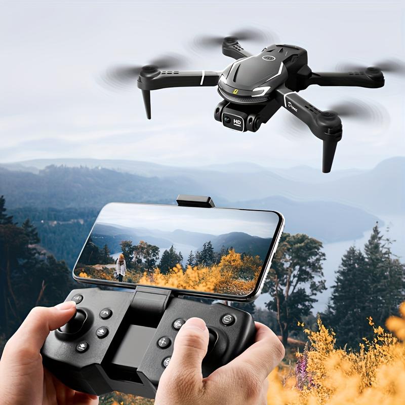 Smartphone controls V88 drone - simple one-click takeoff landing, multi-speed settings, emergency stop, 360° stunt flip and LED lights.