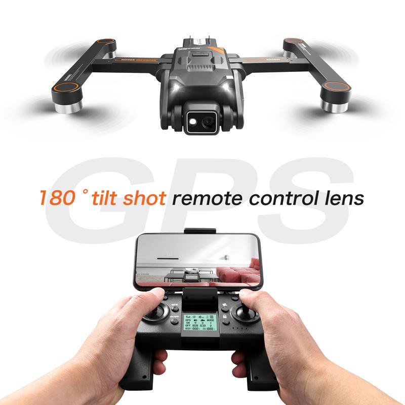 Wireless Drone aerial photography dual camera GPS return 360° surround shooting obstacle avoidance optical flow positioning 180° upward shooting 2 km flight