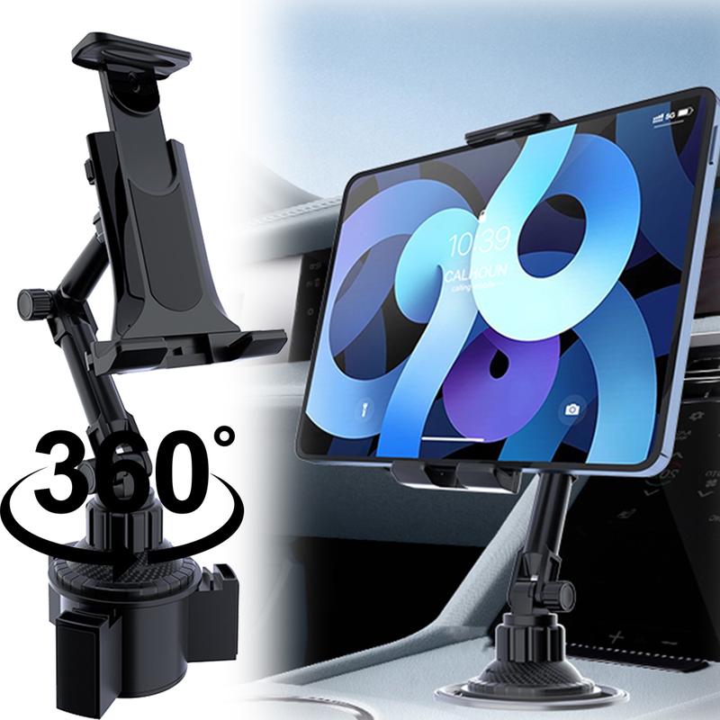 Universal Car Mount Car Cup Holder Phone Stand with Adjustable Base for iPhone Samsung, 4.7- 10.9