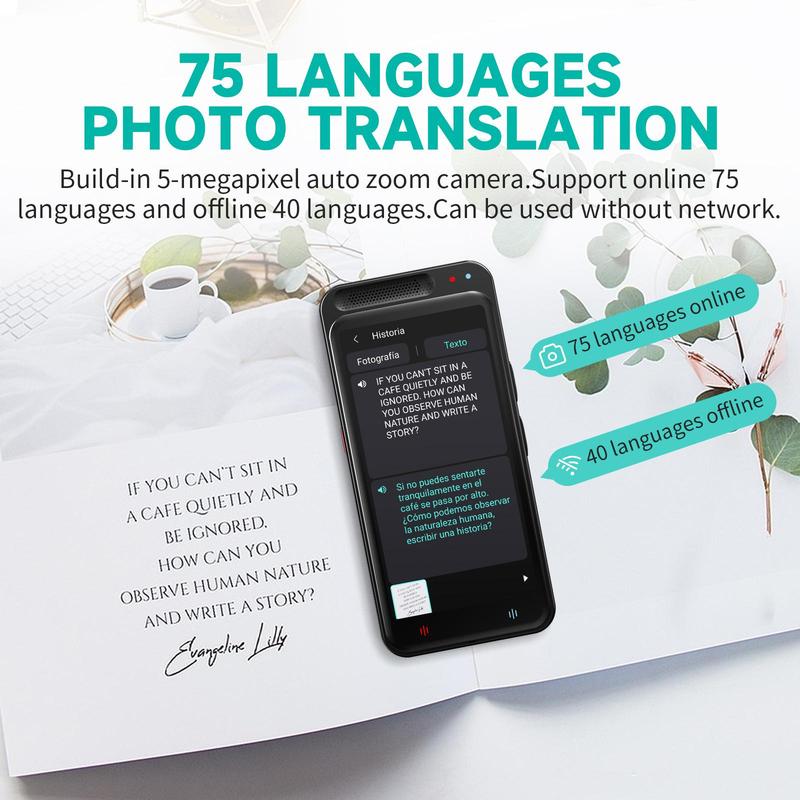 vormor Language Translator Device, Portable Translator Device with 138 Languages & 4.1