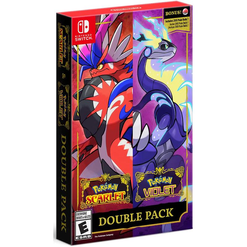 Pokemon Scarlet and Violet Double Pack - Nintendo Switch (Region Free)