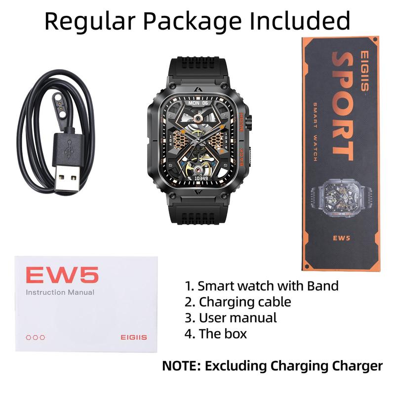 EIGIIS EW5 Multifunctional Smart Watch, Fashion Digital Watch with Multiple Sports Modes, Waterproof Sports Watch for Women & Men