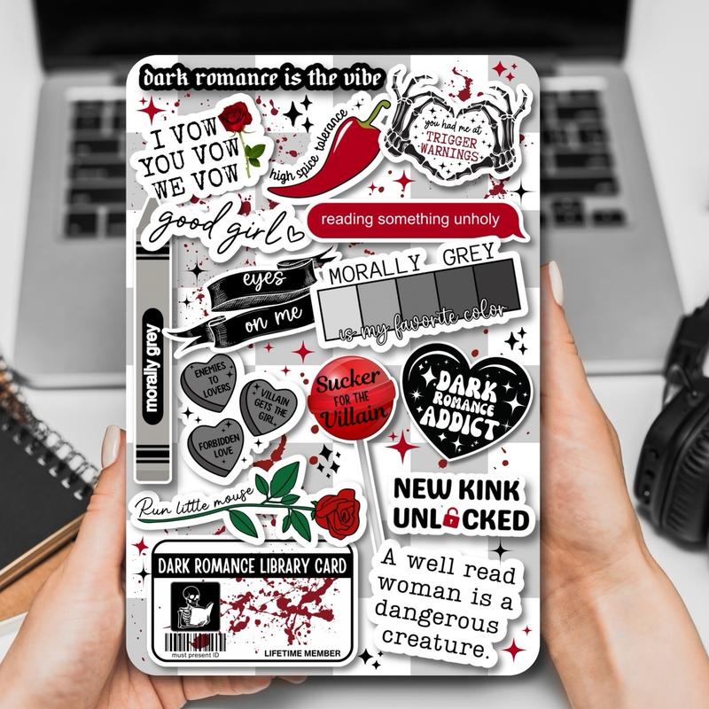 Cardstock Case Insert for Kindle Paperwhite Basic Scribe | Smutty Book Lover Gift | Bookish Stickers for E-Reader | Booktok Cover Insert | Morally Grey | Romance Books | Smut Reader | Spicy Stickers for Kindle Device Smartphone | Choose Your Kindle Size