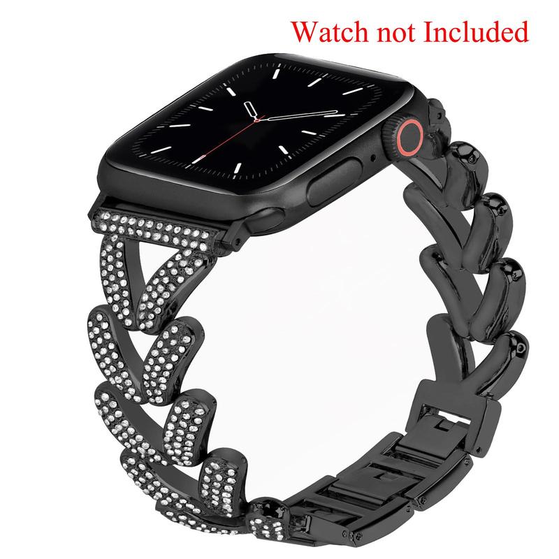 V-shaped Design Watch Band (Band Only), Fashionable Watch Band for Women, Wearable Accessories Compatible with iWatch Series 10 9 8 7 6 5 4 3 2 1 SE