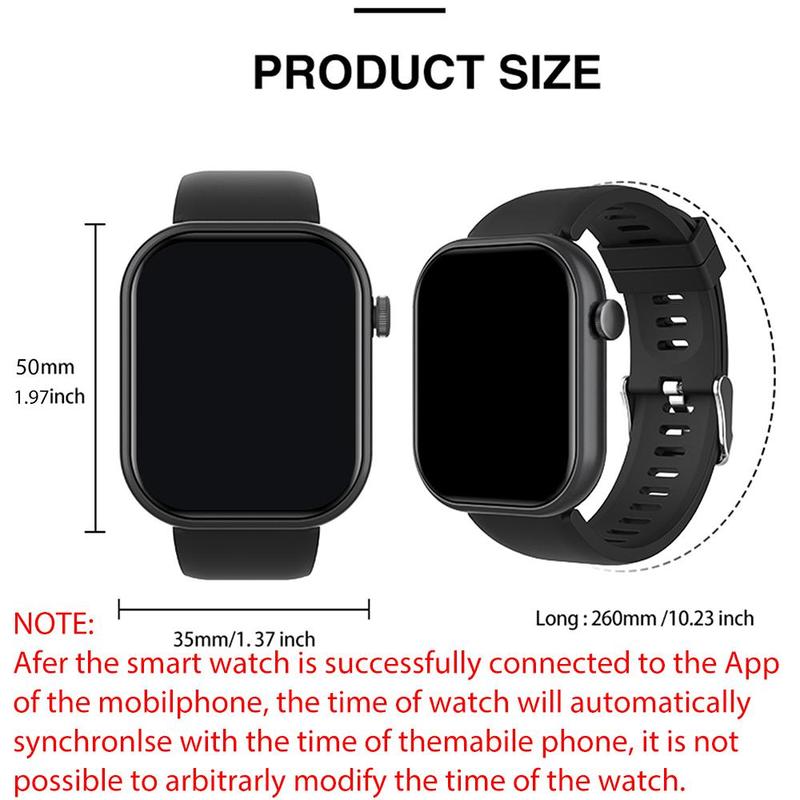 Smart Pop Watch with Wireless Calling Dial, Multiple Sport Mode, Calling Reminder and Rejection, Sms Reminder, Custom Wallpaper, Smart & Wearable Devices for iPhone Andriod