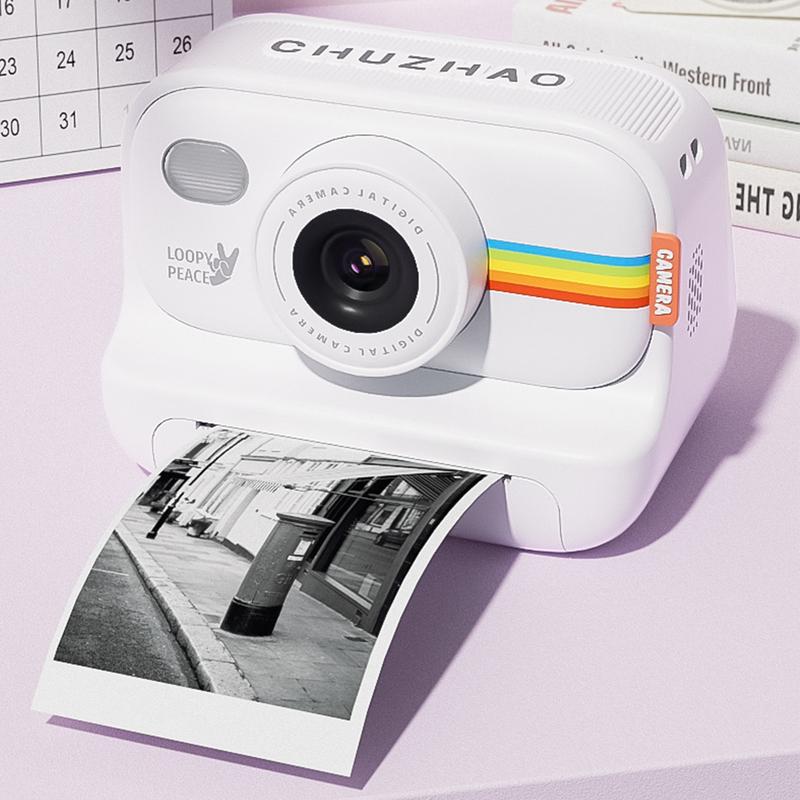 Instant Print, Inkless , Digital Video ,  Card Charging AdjustableDurable Sd Chargeable,Auto Focus Digital  for Summer. Compact Boys Memory fujifilmcamera 1080p  point & shoot   polaroid printer instax camera fujifilm fuji camera