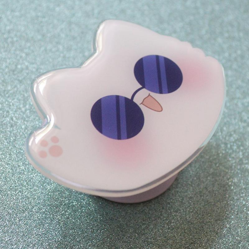 Gojo Cat Phone Grip | Kawaii Acrylic Phone Grip