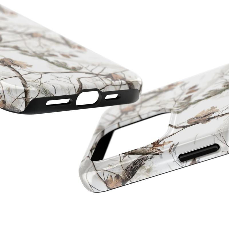 Real Tree White Camo iPhone Case, Camo iPhone Case, Outdoors Camo Phone Cover