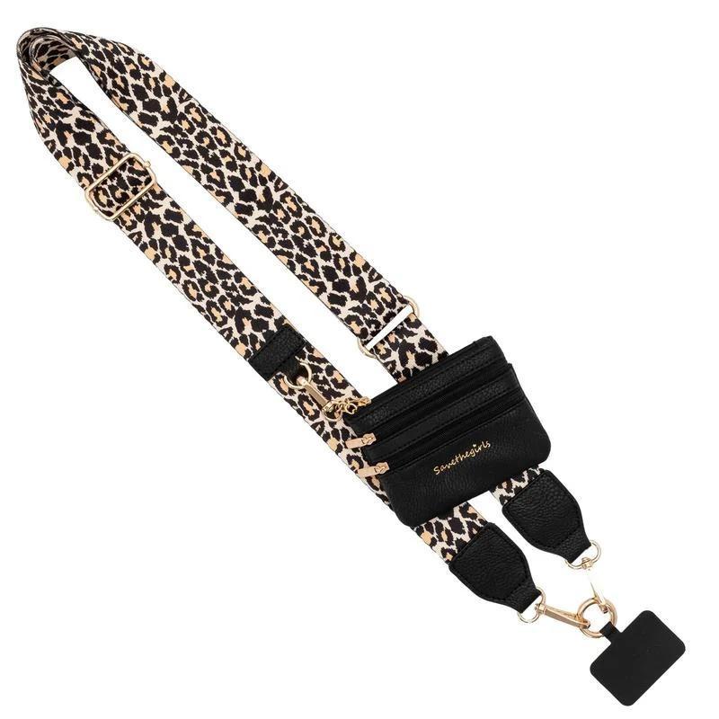 Smartphone Lanyard with Zippered Pouch, Smartphone Strap with Wallet Crossbody, Fashionable Phone Lanyard Crossbody for Women & Men, Phone Accessories, Smartphone Lanyard, Cellphone Accessories