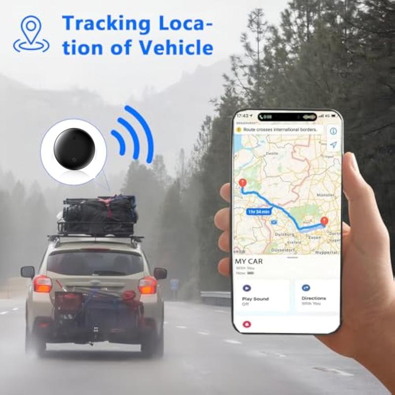 GPS Tracker for Car,Mini GPS Trackers Device with Weatherproof Magnetic Case-No Monthly Fee-Works with Apple Find My(iOS Only)-Best Hidden GPS,Real Time GPS Tracker for Vehicles