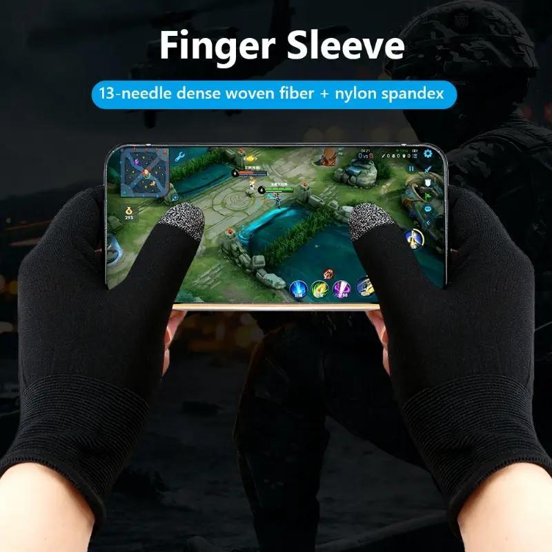 Anti-slip Gaming Finger Gloves (1 Pair), Breathable & Universal Finger Sleeve, Creative Design Finger Sleeve for Gaming